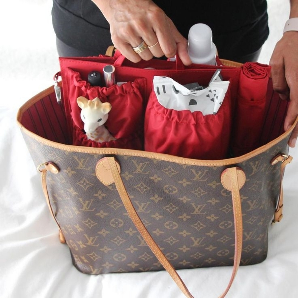 ToteSavvy Mini Bag Organizer In Luxe Red